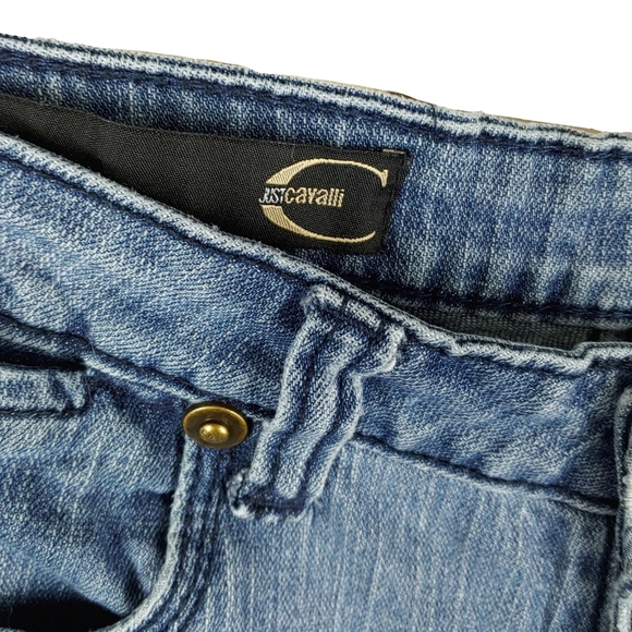 VTG Just Cavalli 1973 Ittierra Womens 28 Medium Blue Skinny Jeans - Picture 4 of 9